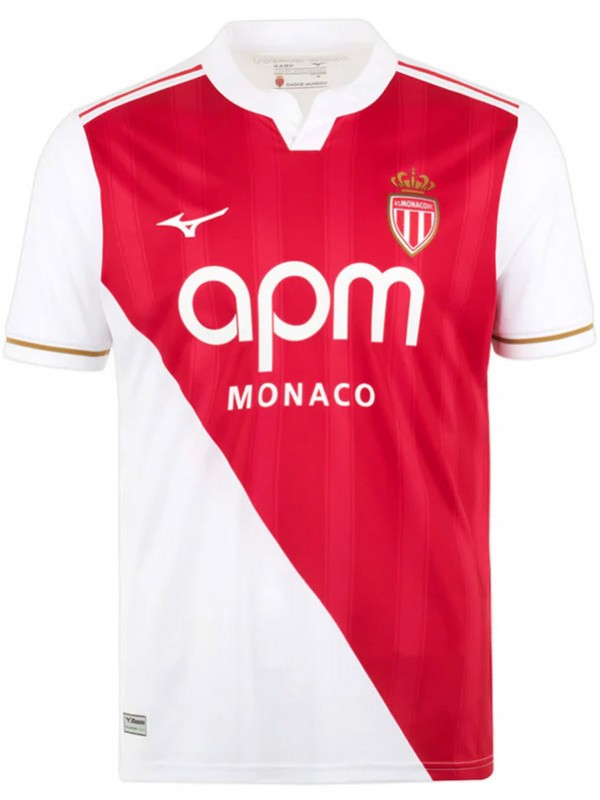 AS Monaco maillot domicile uniforme de football adulte premier kit de vêtements de sport pour hommes maillot de football 2025-2026